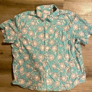 Goodfellow & Co Sunflower Print button up